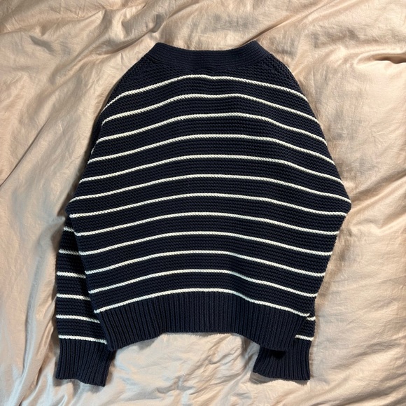 Alex Mill Navy and White Striped Cardigan - Picture 4 of 6